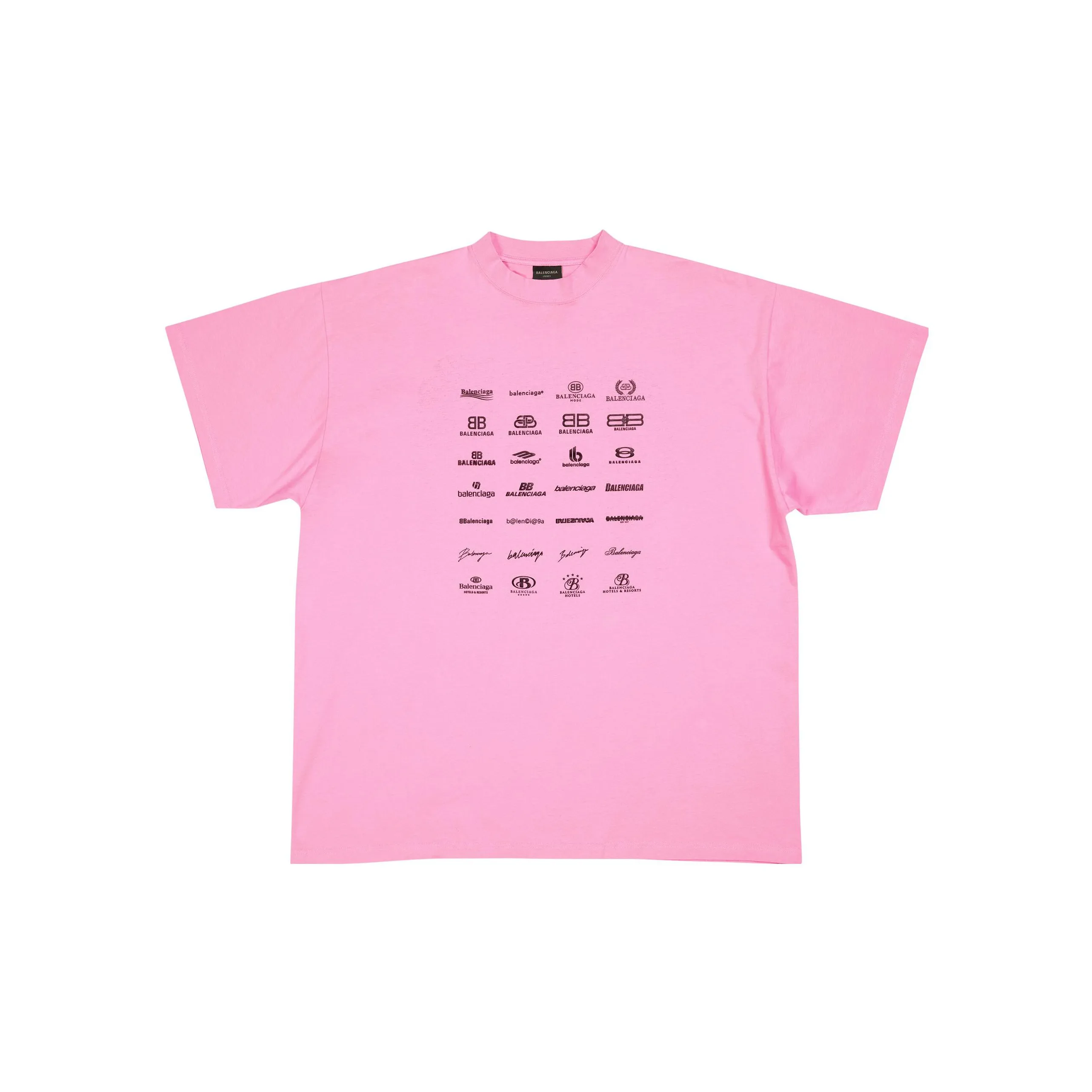 Balenciaga T-Shirt Loose Fit Unisex Pink