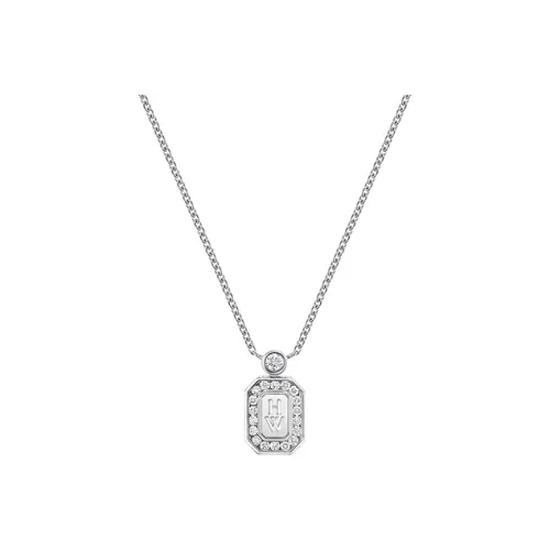 HARRY WINSTON HW Logo Ожерелье Серебряное Женское