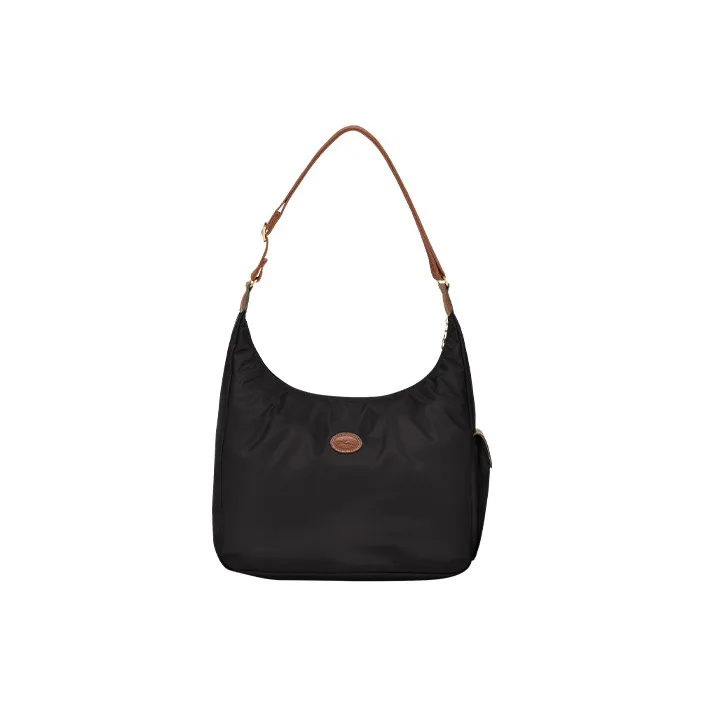 LONGCHAMP Le Pliage Canvas Crescent Underarm Half Moon Canvas Bag, Crossbody Bag, Shoulder Bag Women's Black