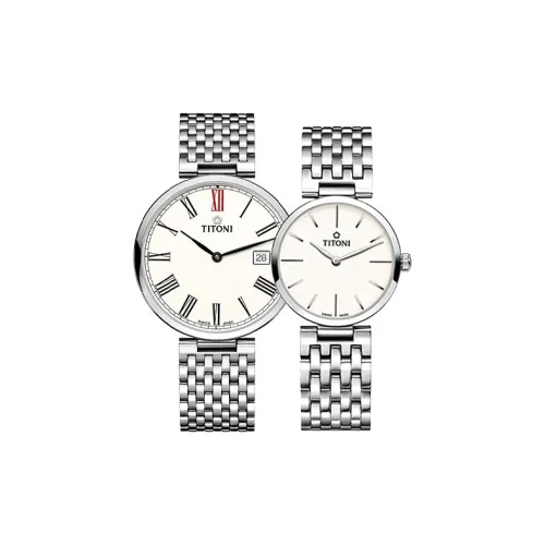 TITONI Автоматический Механический Movement Унисекс Часы 39mm*7,5mm Белый