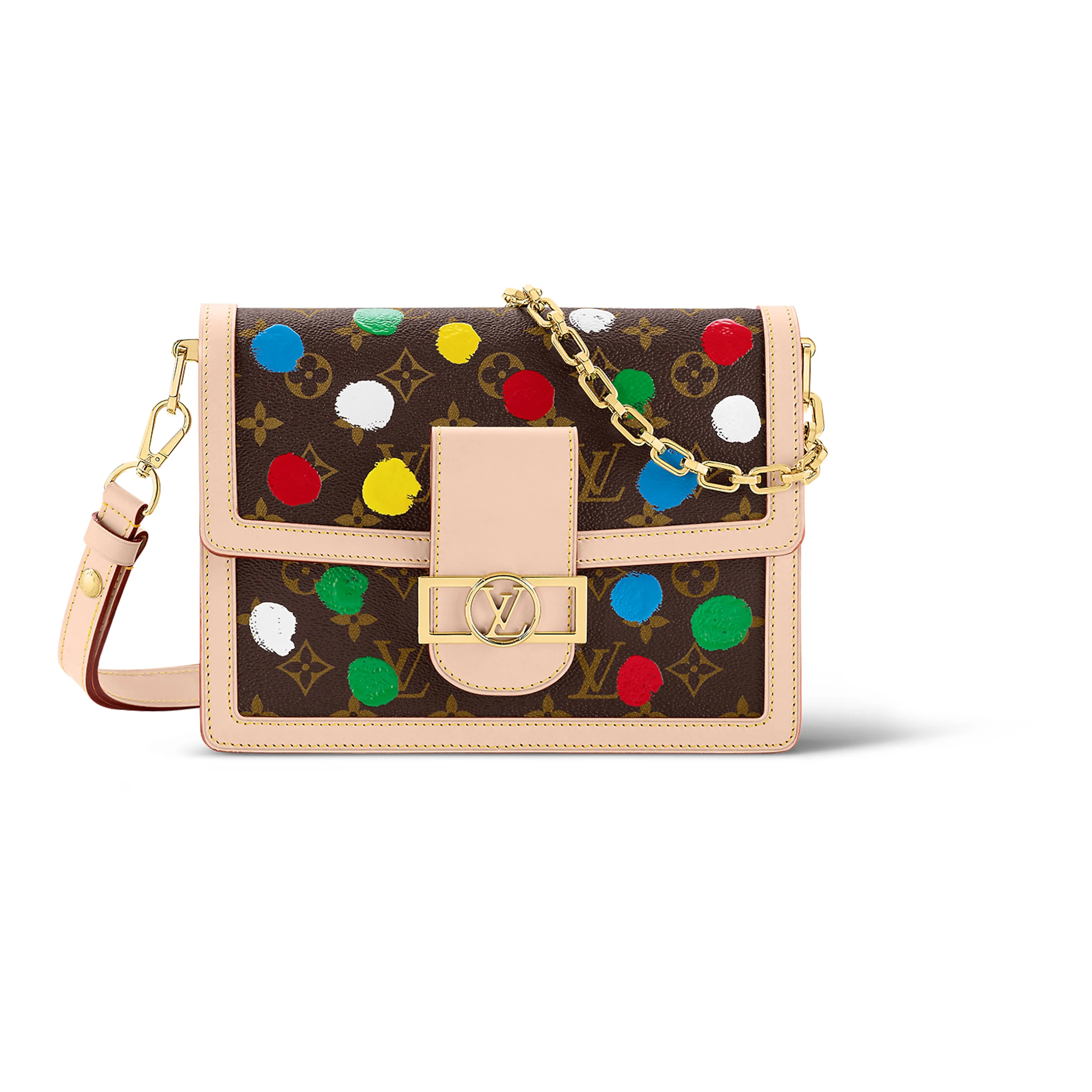 LOUIS VUITTON X Yayoi Kusama Dauphine Mm Monogram Multicolor
