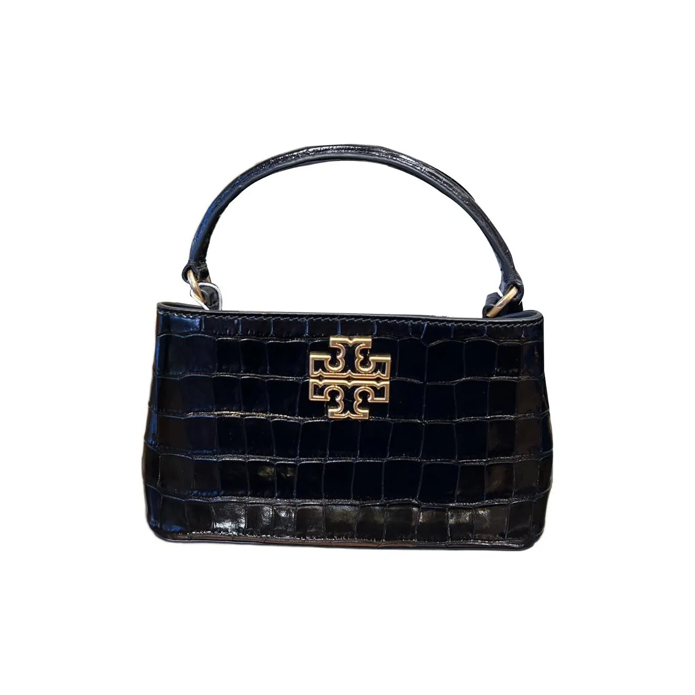 TORY BURCH Britten Leather Lady Dior Bag, Shoulder Bag, Crossbody Bag, Handbag Trumpets Women's Black