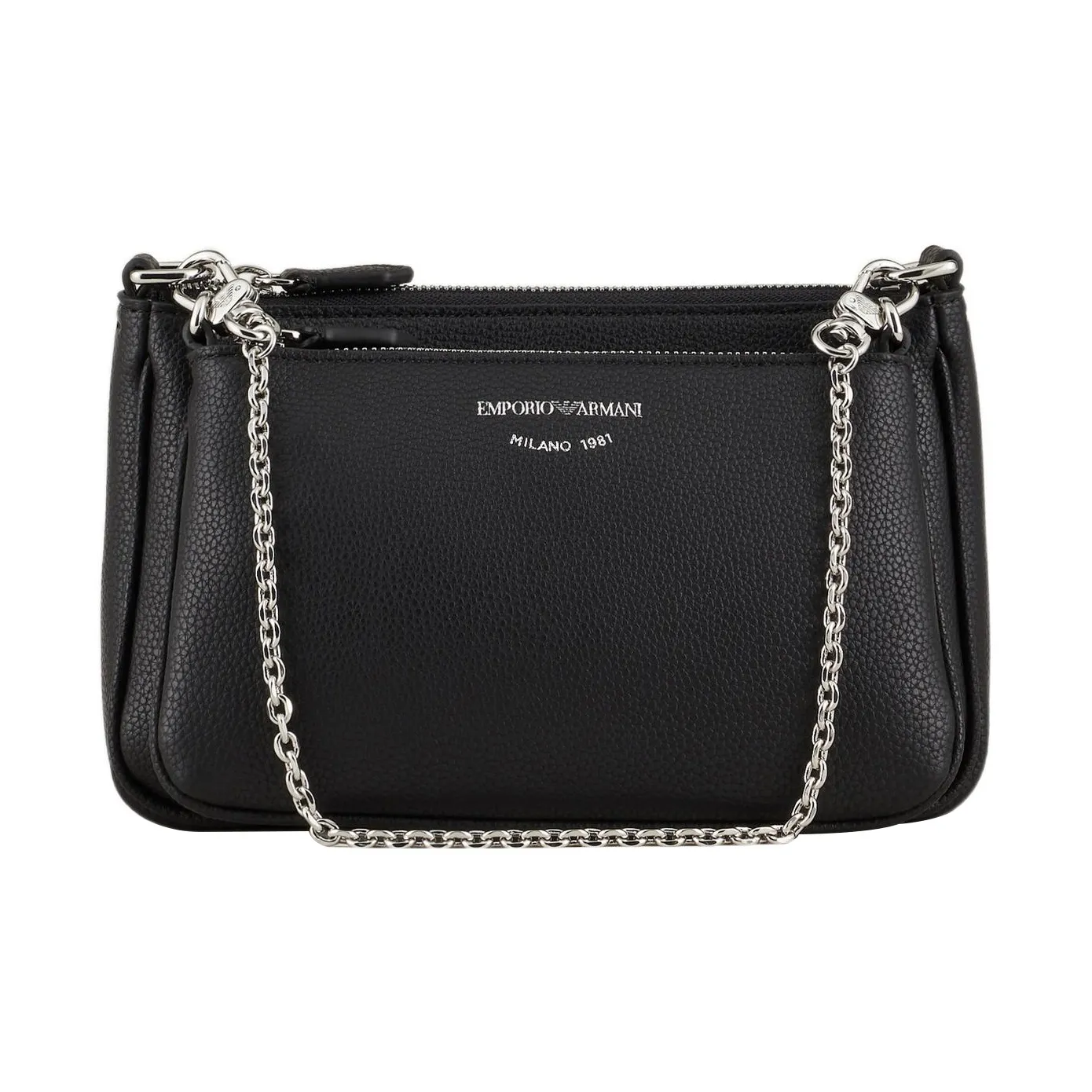 EMPORIO ARMANI Полиуретан Сумка Сумка через плечо Сумка через плечо Мини Женская Черная