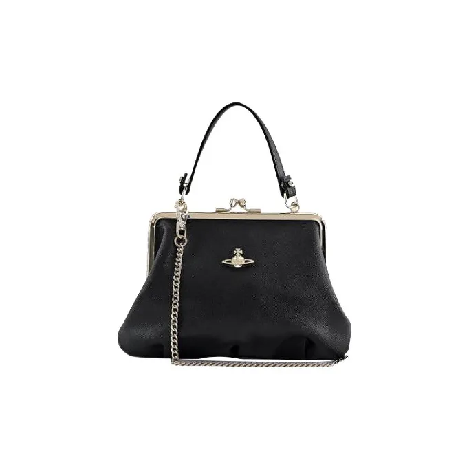 Vivienne Westwood PU Dumpling Bag Shoulder Bag Crossbody Bag Handbag Wallets Regular Women's Black