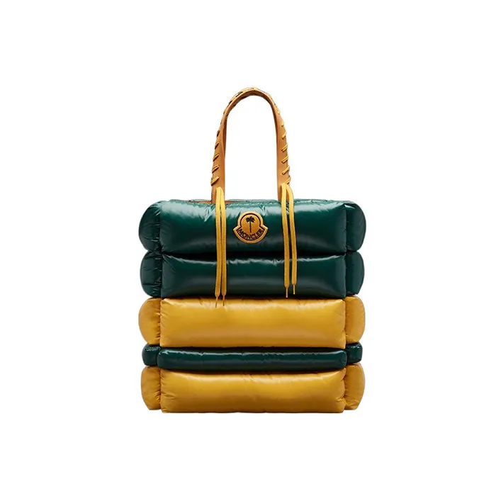 Moncler Genius Series Fabric Tote Bag, Shopping Bag, Shoulder Bag, Handbag Unisex Yellow/Green