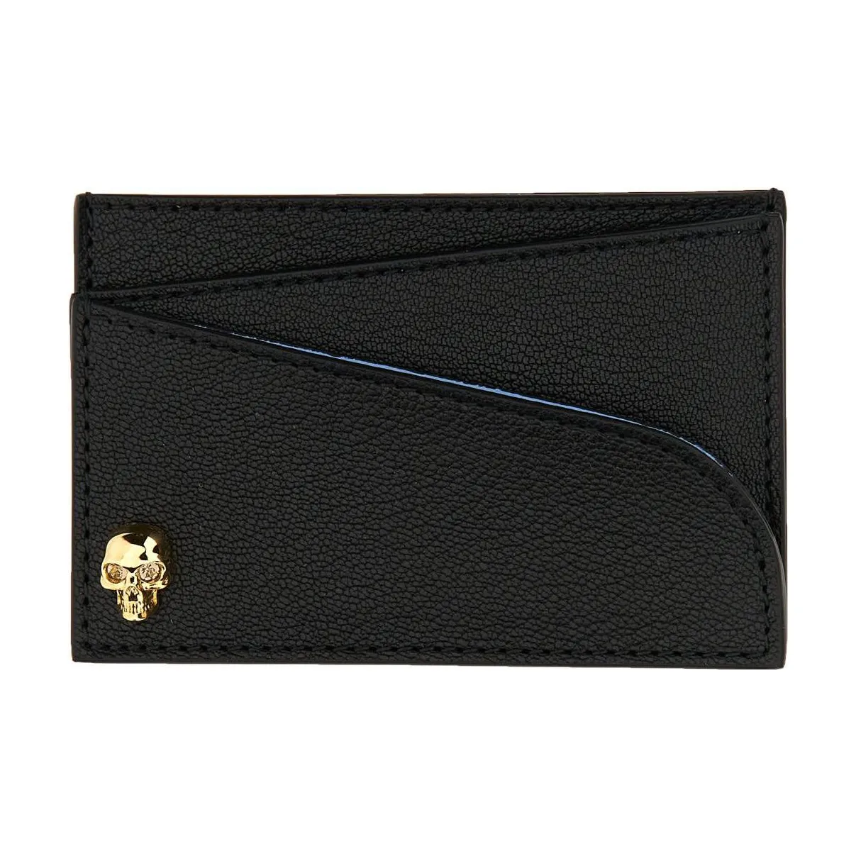 Alexander McQueen Calfskin Card Holder Women's Black