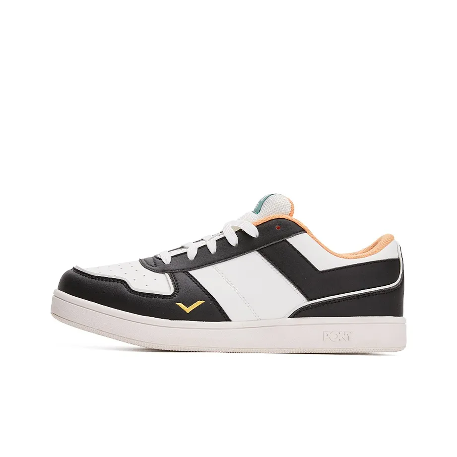 PONY Street Series Low Top Skateboard Shoes Unisex Black