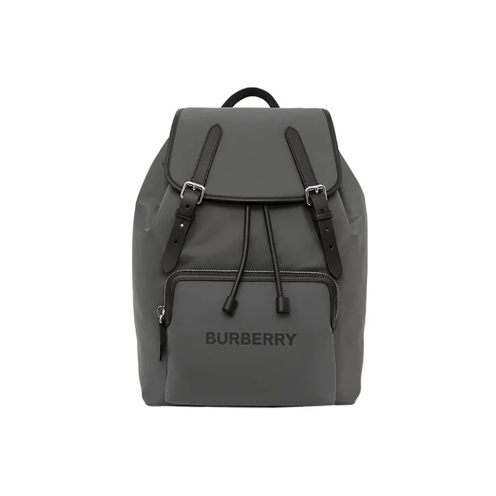 Burberry Leather Handbag, Backpack, Backpack Tubas Unisex Gray