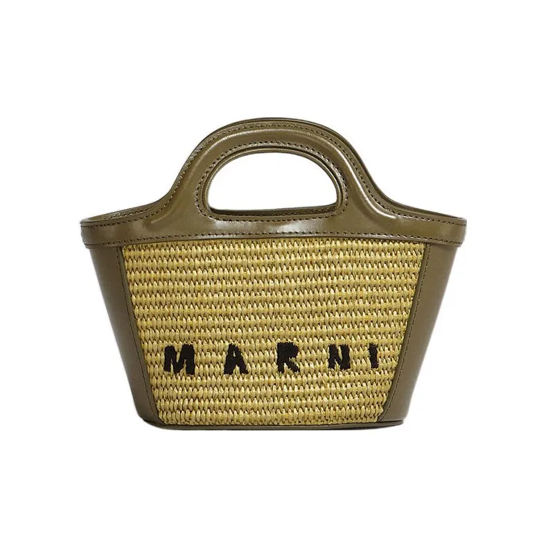 MARNI TROPICALIA Cow Leather Shoulder Bag Crossbody Bag Handbag Mini Women's Green