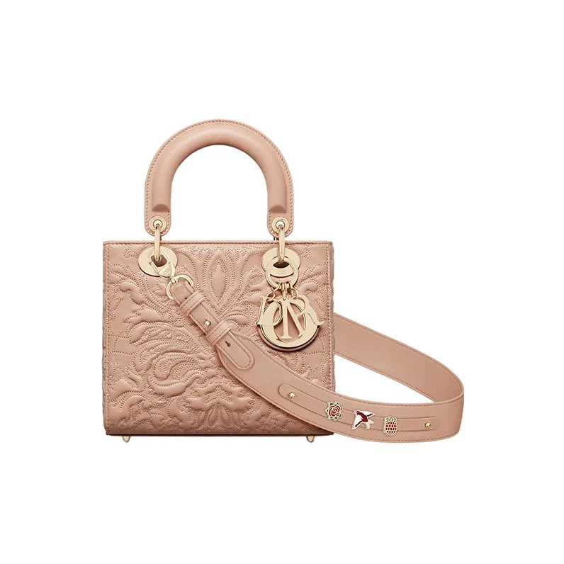 DIOR Lady DiorMy ABCDior Quilting Sheepskin Lady Dior Bag Shoulder Bag, Crossbody Bag, Handbag Trumpets Women's Pink