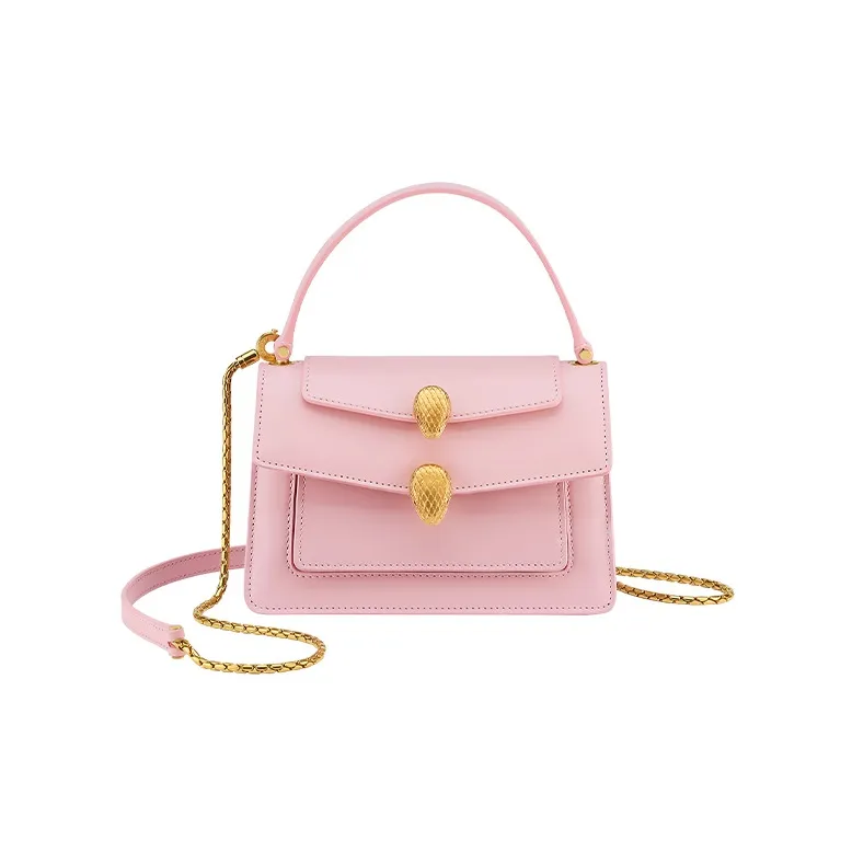 BVLGARI Alexander Wang Collaboration Calfskin Handbag Fanny Pack Trumpets Women's Pink