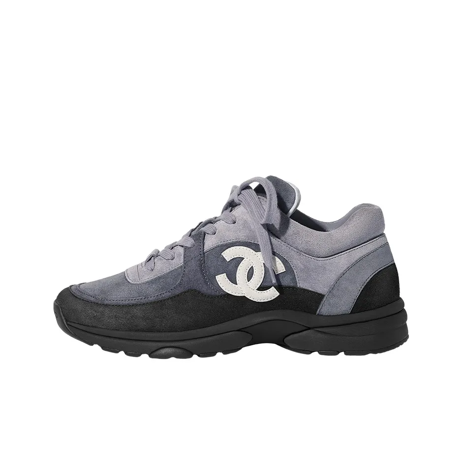 CHANEL Low Top Trainer Cc Grey Women's