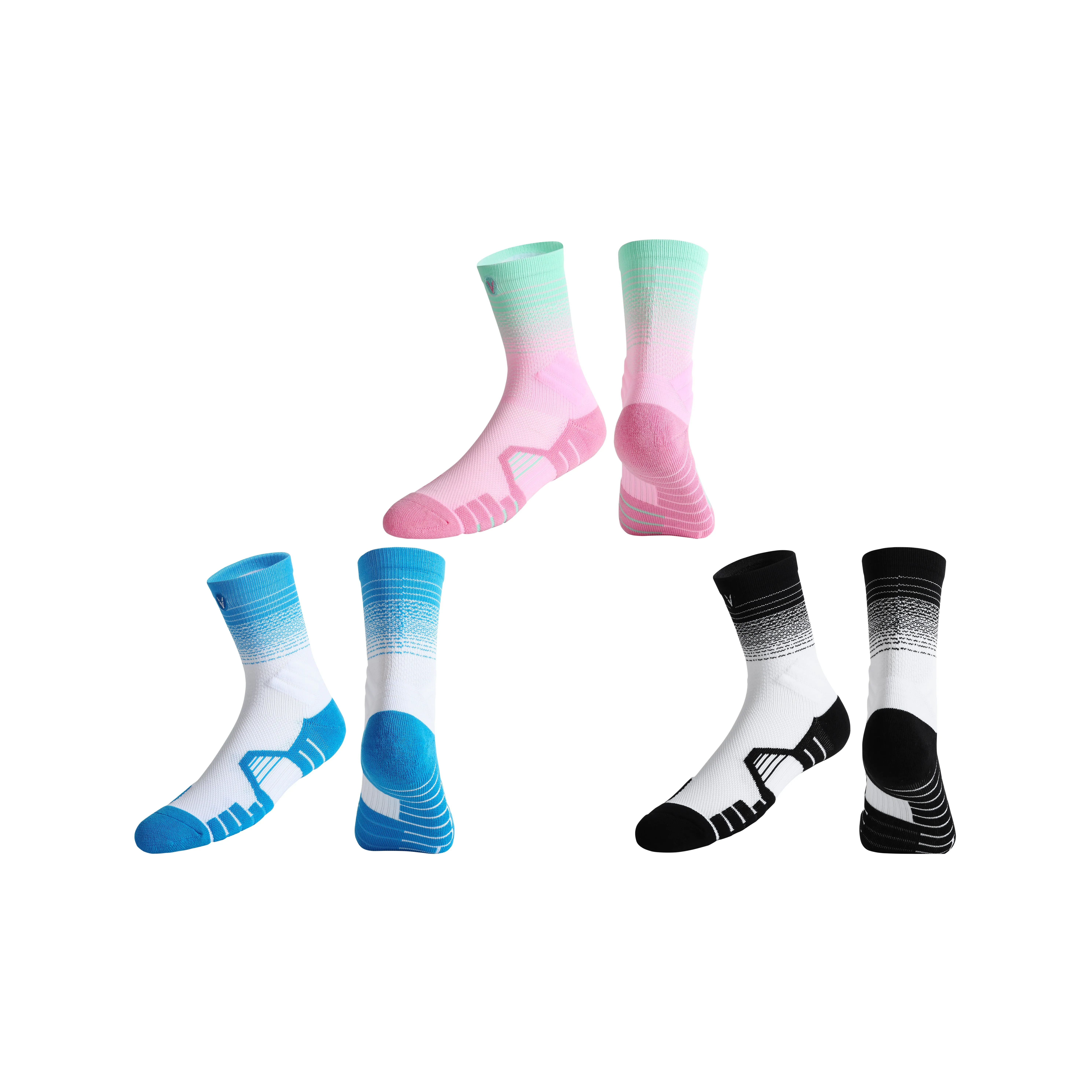 VEIDOORN Basketball Socks Unisex Gift Box Set Pink Blue