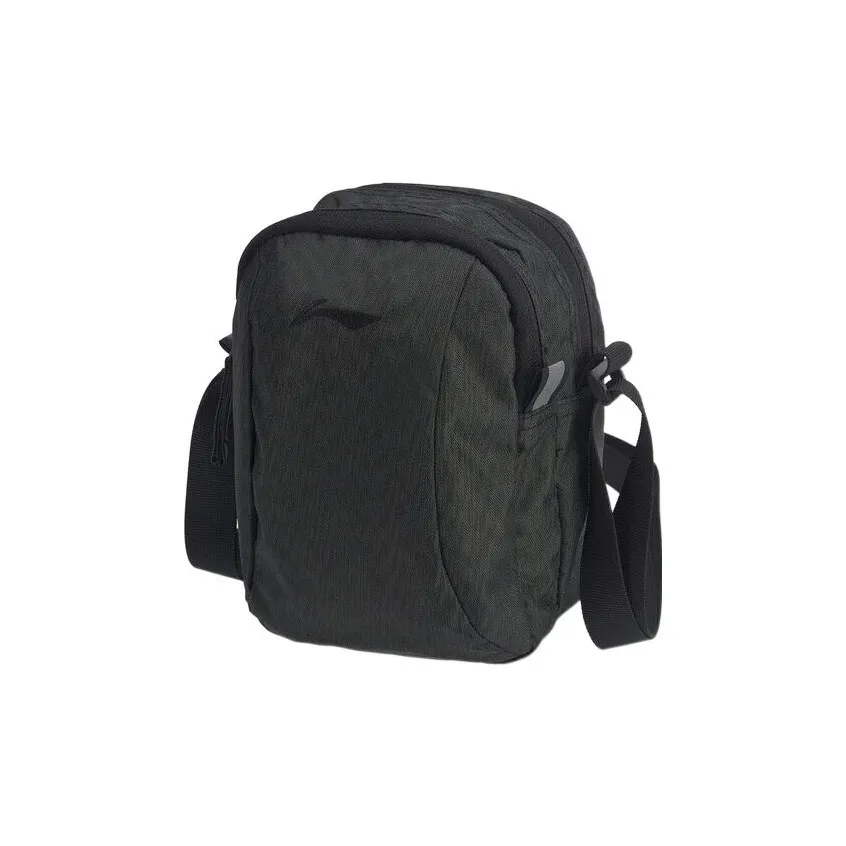 LiNing Training Series Fabric Shoulder Backpack Sports Bag Shoulder Bag Crossbody Bag Unisex Black