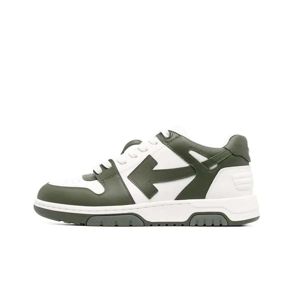 OFF WHITE Out Of Office Ooo Low Tops White Khaki