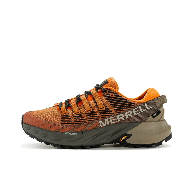MERRELL Agility Peak 4 противоскользящий водонепроницаемый и дышащий низкий топ беговые кроссовки мужские оранжевые