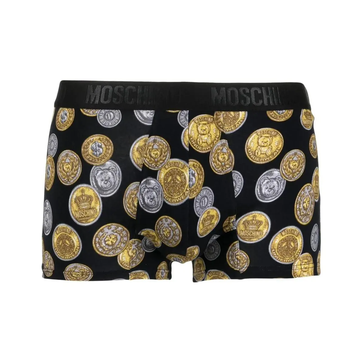 MOSCHINO 1 Пачка Черные Мужские Боксеры