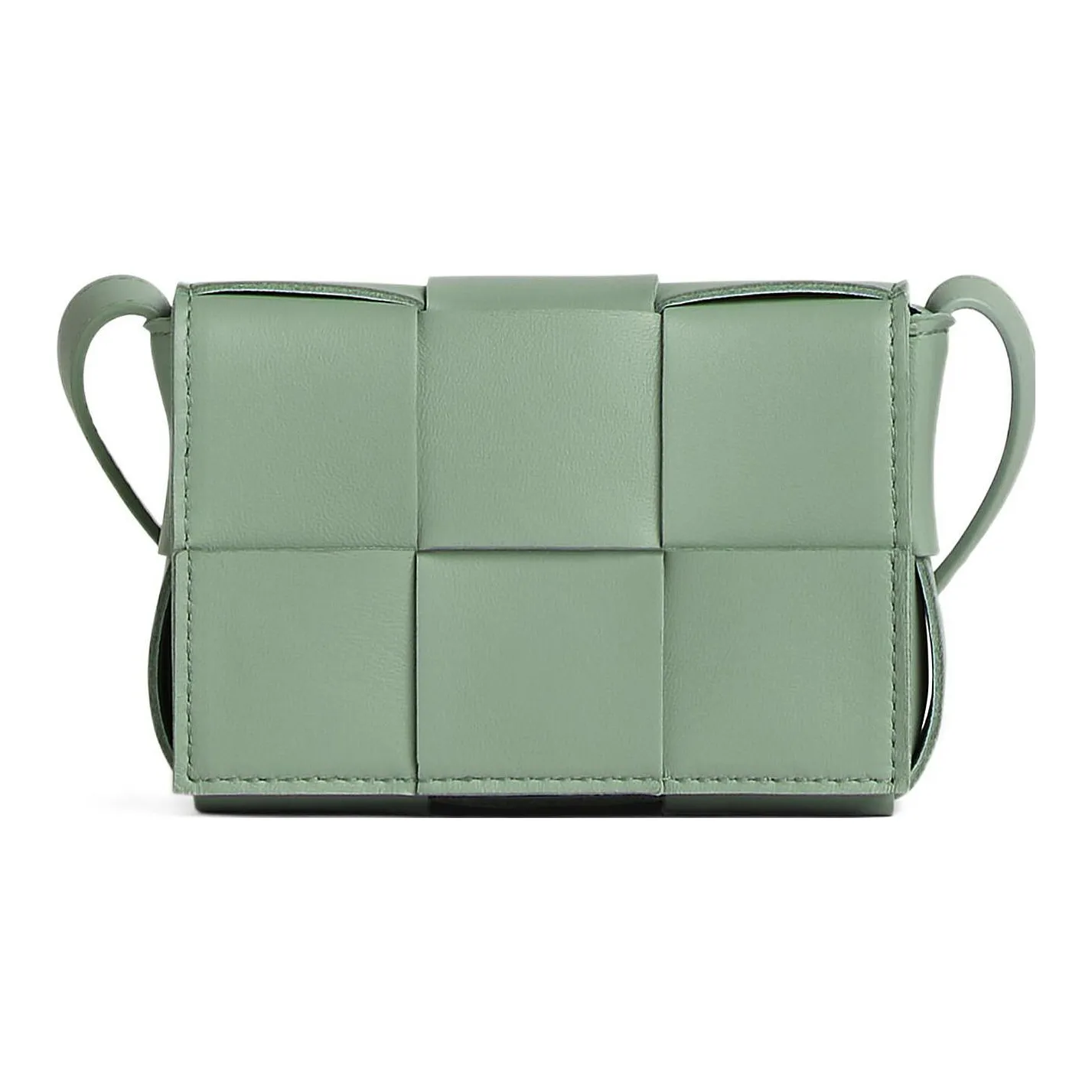 Bottega Veneta CASSETTE Sheepskin Tofu Bag, Shoulder Bag, Crossbody Bag Mini Women's Sage Green