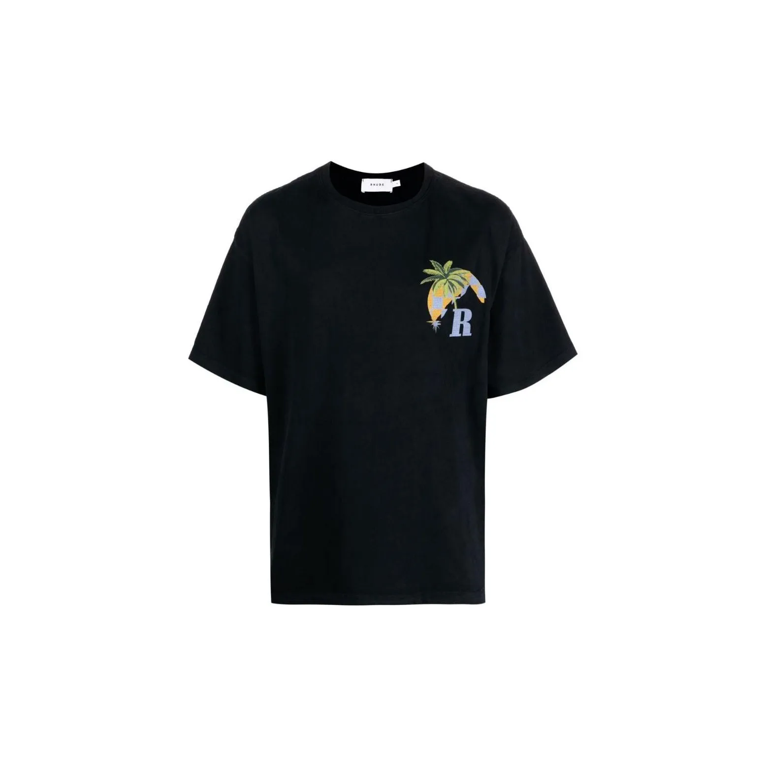 RHUDE Черные Мужские T-Рубашки