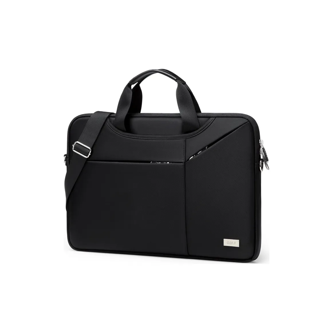 GOLF Fabric Briefcase Laptop Bag Tubas Men's Black/Gray