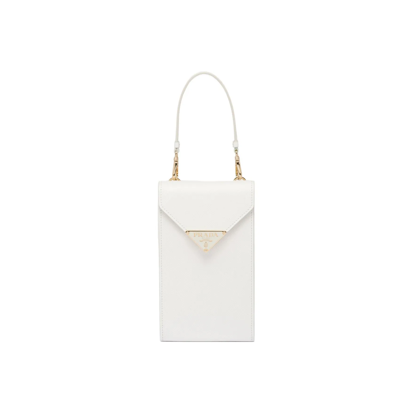 PRADA Leather Shoulder Bag, Crossbody Bag, Handbag Mini Women's White