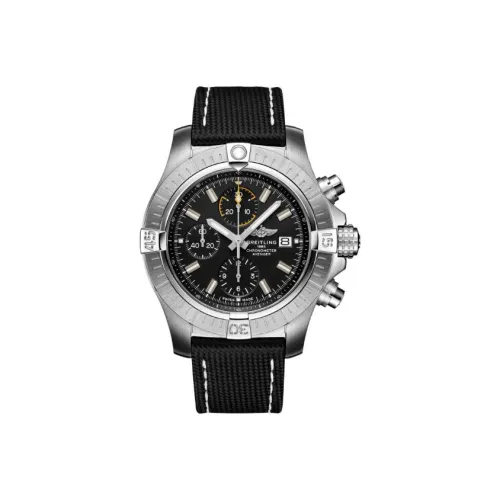 Breitling Автоматический Механический Movement Мужские Avenger Часы 45 мм Черные