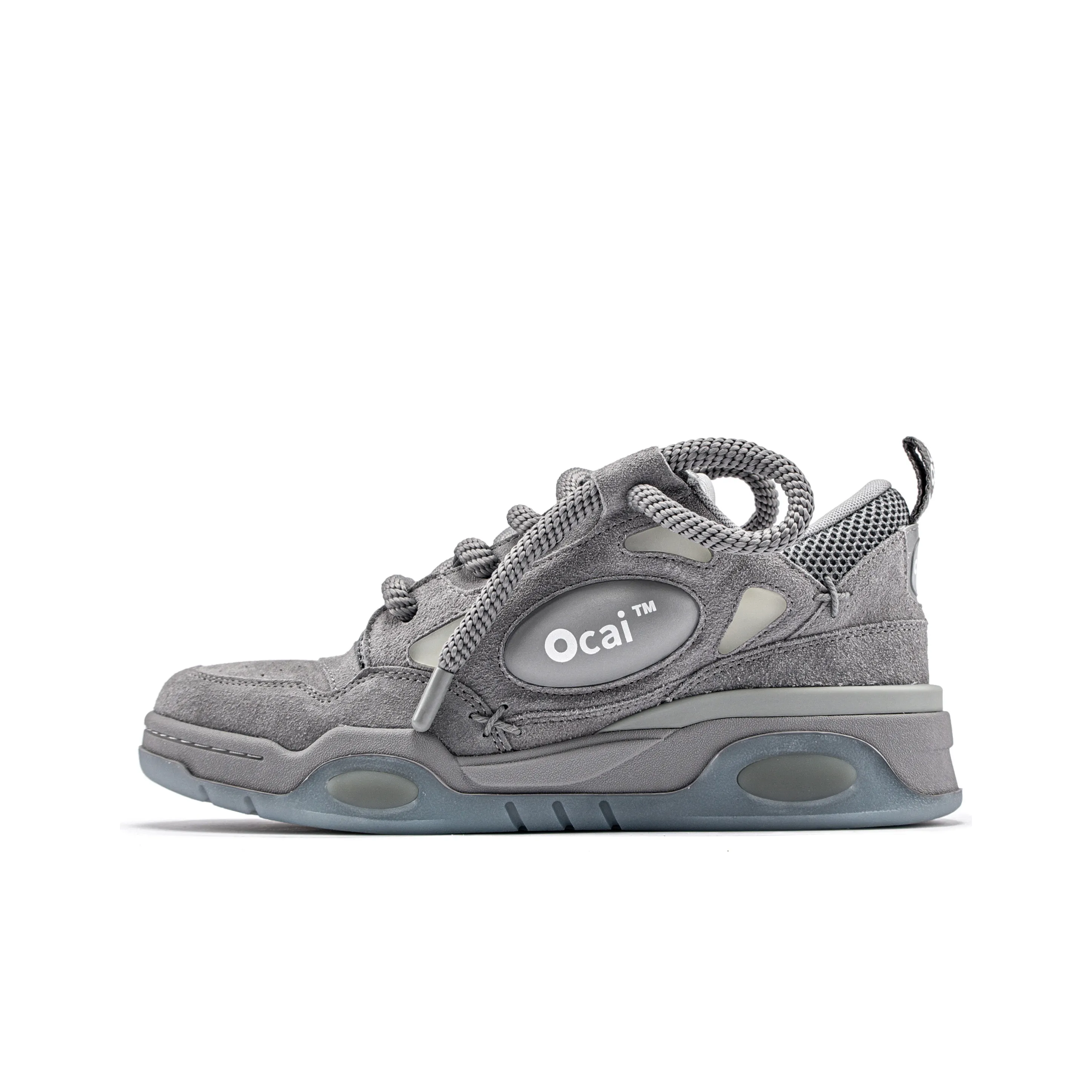 Ocai 001 RETRO Skateboard Shoes Unisex Suede Gray