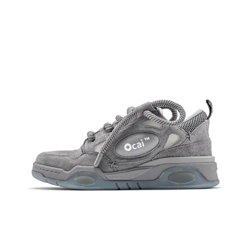 Ocai Кроссовки для скейтбординга Low Top Замша Серый Унисекс