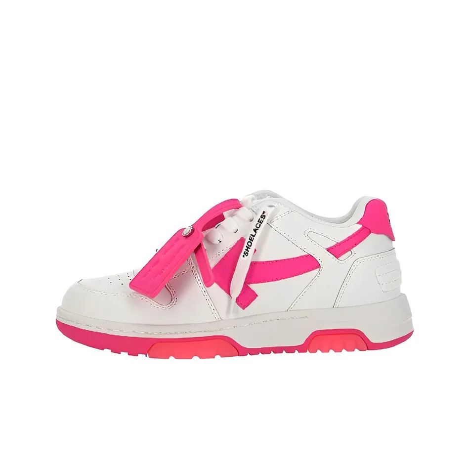 OFF WHITE Out Of Office Calf Leather Sneaker 'White Red' Women's