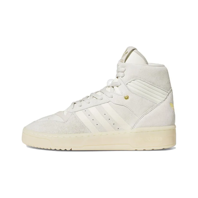 Adidas Originals Rivalry Slip Resistant Abrasion Resistant High Топ Скейтборд Кроссовки Унисекс Белый