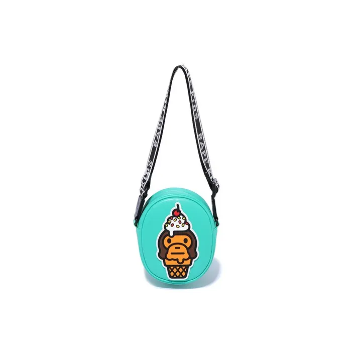 A BATHING APE Synthetic Leather Crossbody Bag, Shoulder Bag Regular Men's Green