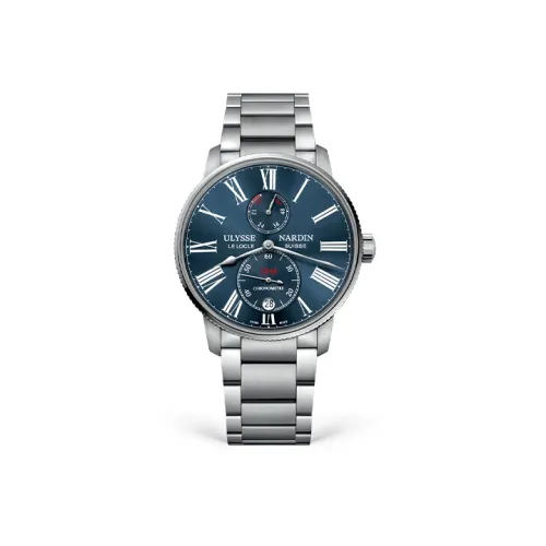 ULYSSE NARDIN Автоматический Механический Движение Мужские Часы 42mm*11,4mm Синий