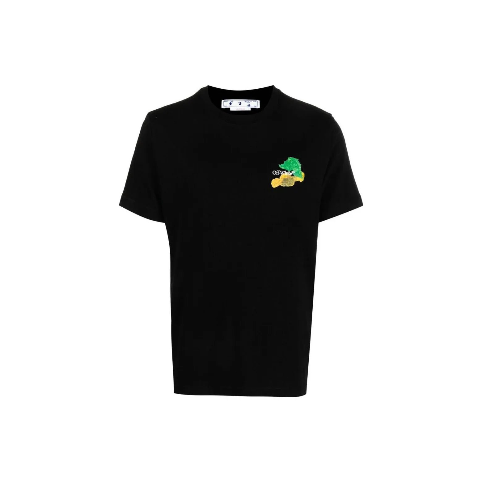 OFF WHITE Brush Arrows Slim Logo Print Skate T shirt