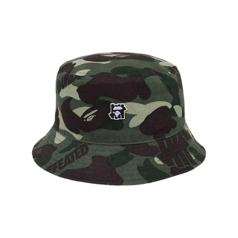 A BATHING APE Шляпы ведра Армейский зеленый Унисекс