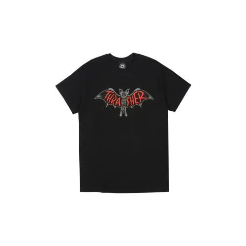 Thrasher Черная Унисекс Футболка