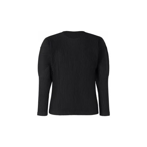 Homme Plissé Issey Miyake Черная Мужская Рубашка T