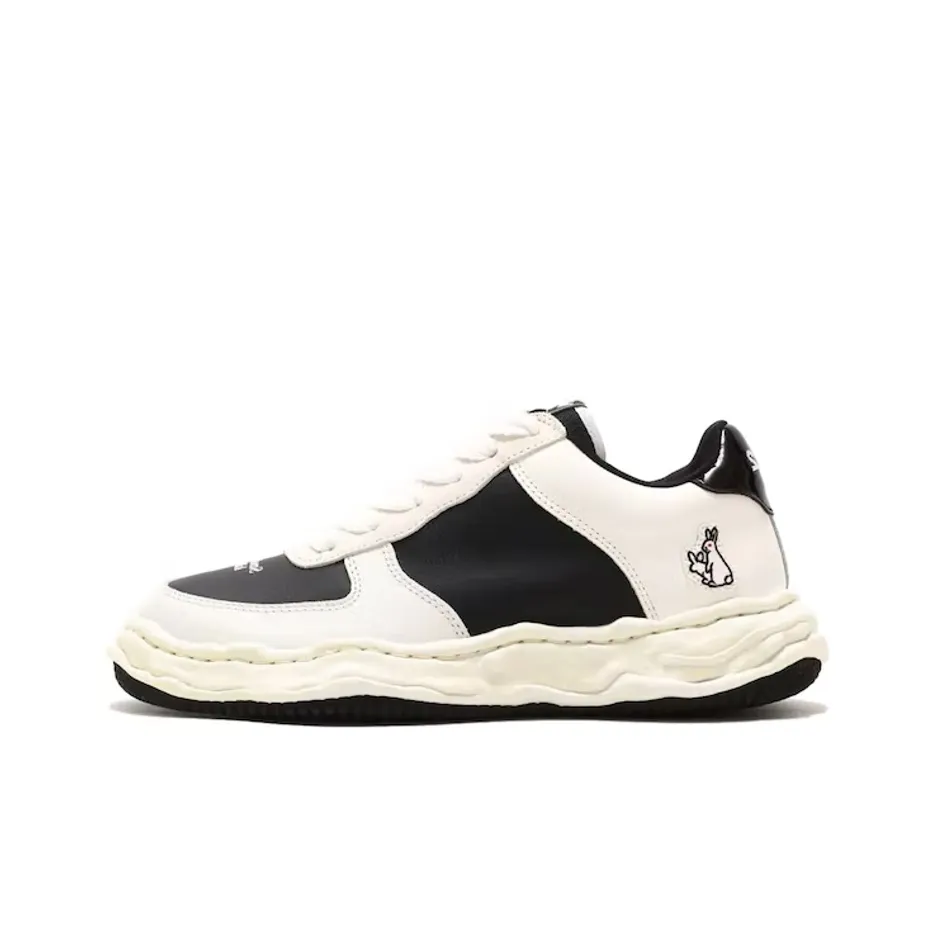#FR2 X Atmos X MIHARA YASUHIRO Wayne Low Leather Black White