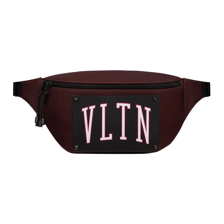 Valentino VLTN Nylon Shoulder Bag, Fanny Pack Men's Red/Black