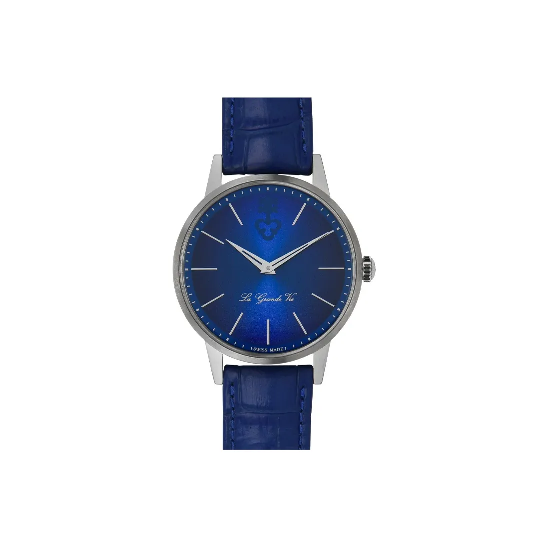 Corum Automatic Mechanical Movement Men's Watches Watch 42mm Blue Dial Stainless Steel Case Crocodile Leather Strap
