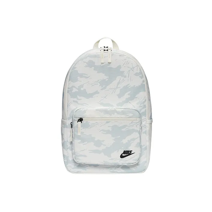 Nike Heritage Polyester Backpack Regular Unisex White Gray