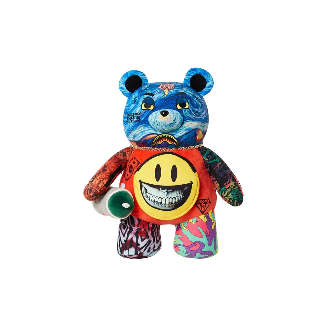 SPRAYGROUND × Ron English Коллаборация Полиэстер Кукольный Рюкзак Большой Унисекс Многоцветный