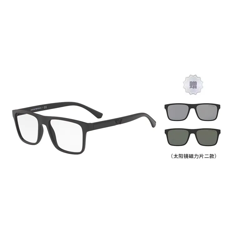 EMPORIO ARMANI Sunglasses Men Matte Black/Black Legs