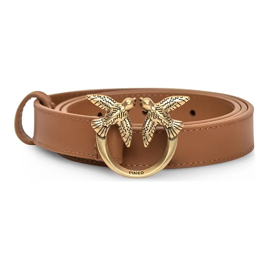 PINKO Love Birds Leather Belt