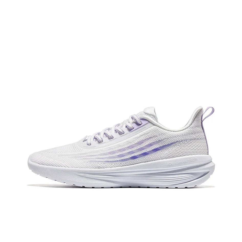 Erke Water Drift 4.0 Anti Slip Wear Resistant Low Top Running Shoes Women's White Purple
