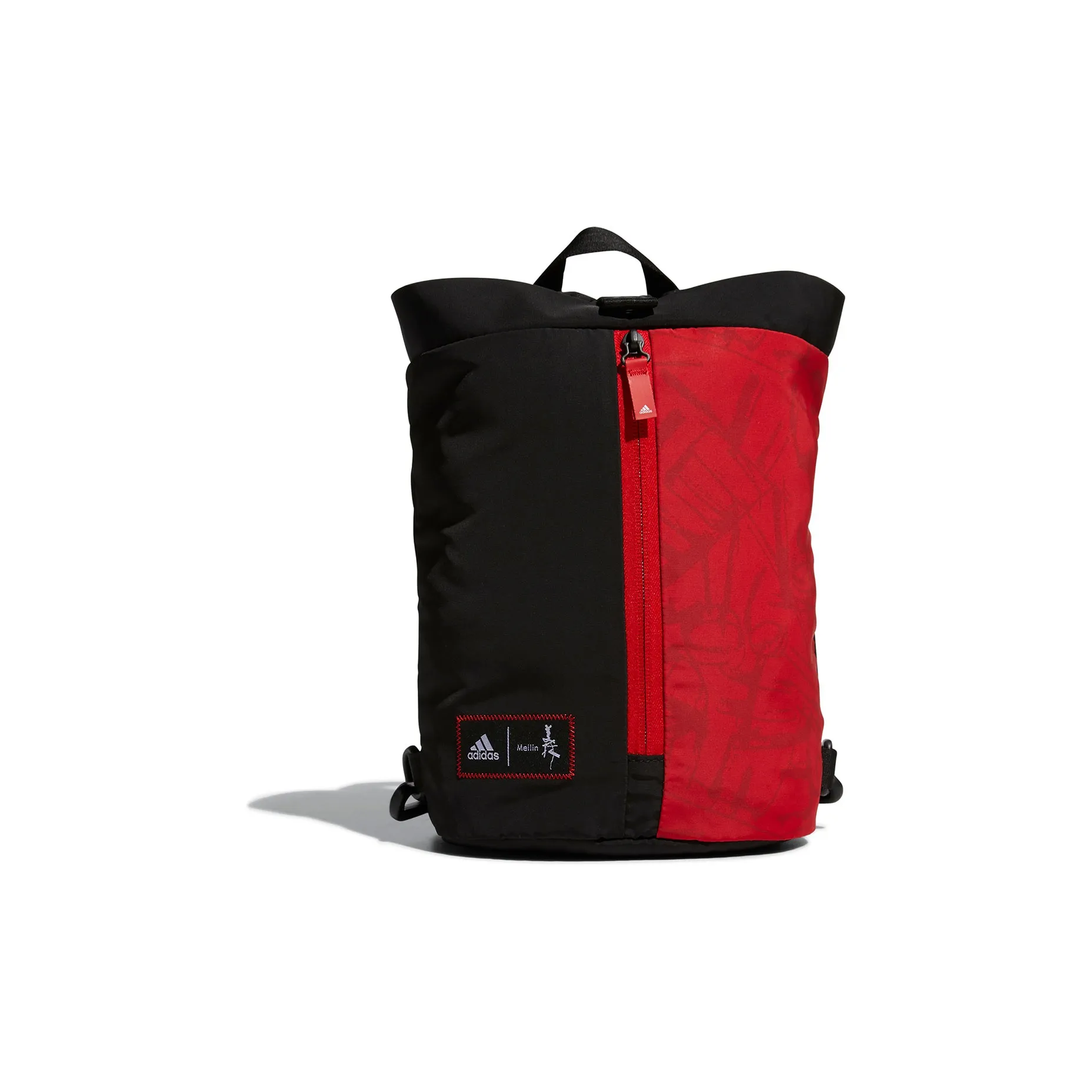 Adidas Полиэстер Ведрообразный Рюкзак Стандартный Мужской Красный Черный