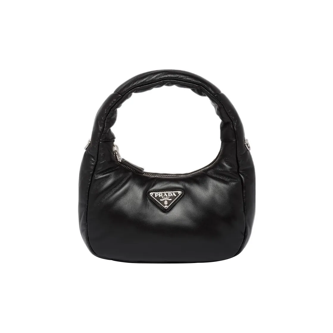 PRADA Soft Padded Nappa Leather Mini Bag Black