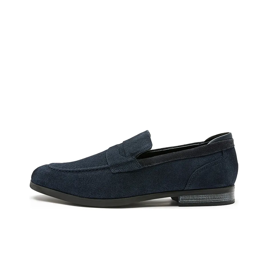 Clarks Dress Shoes Men's Low Top Marine Blue