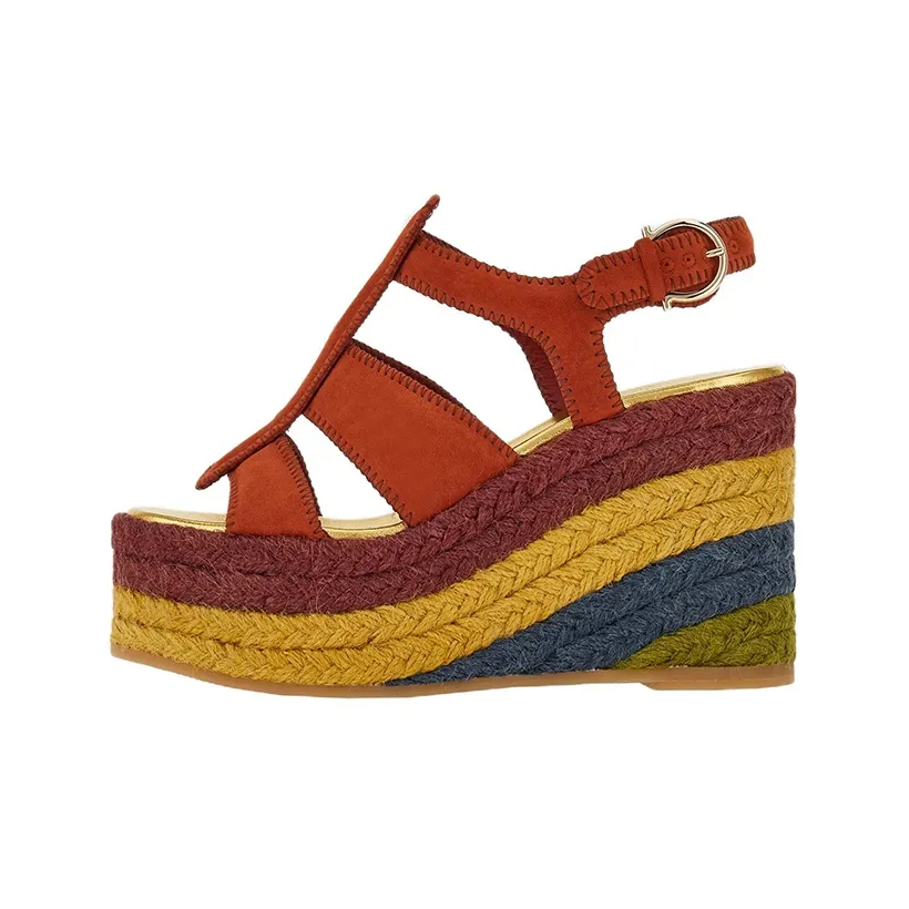 FERRAGAMO High Wedge-heel Espadrilles