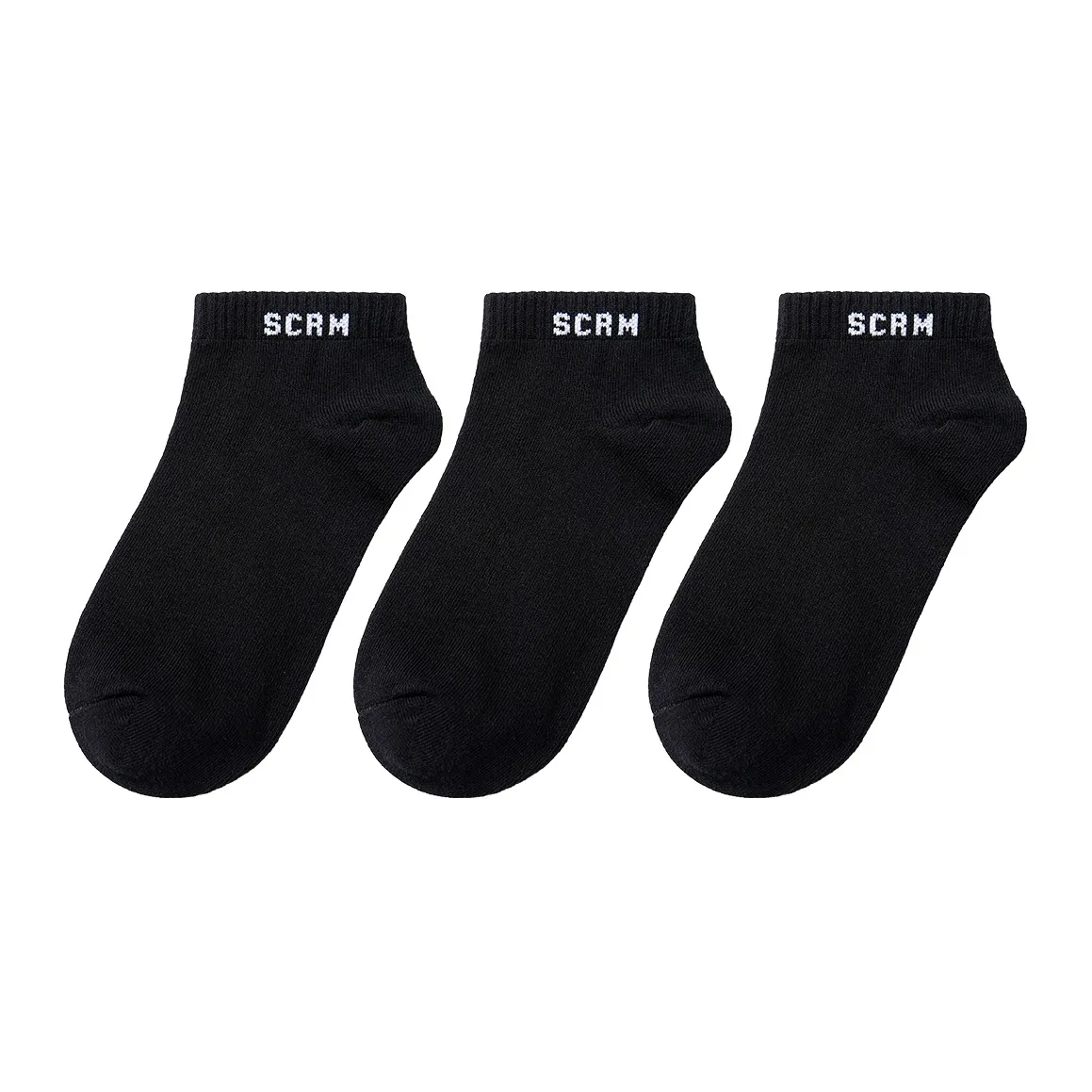 SCRM Terry Moisture Wicking Home Sports Ankle Socks Unisex 3 Pack