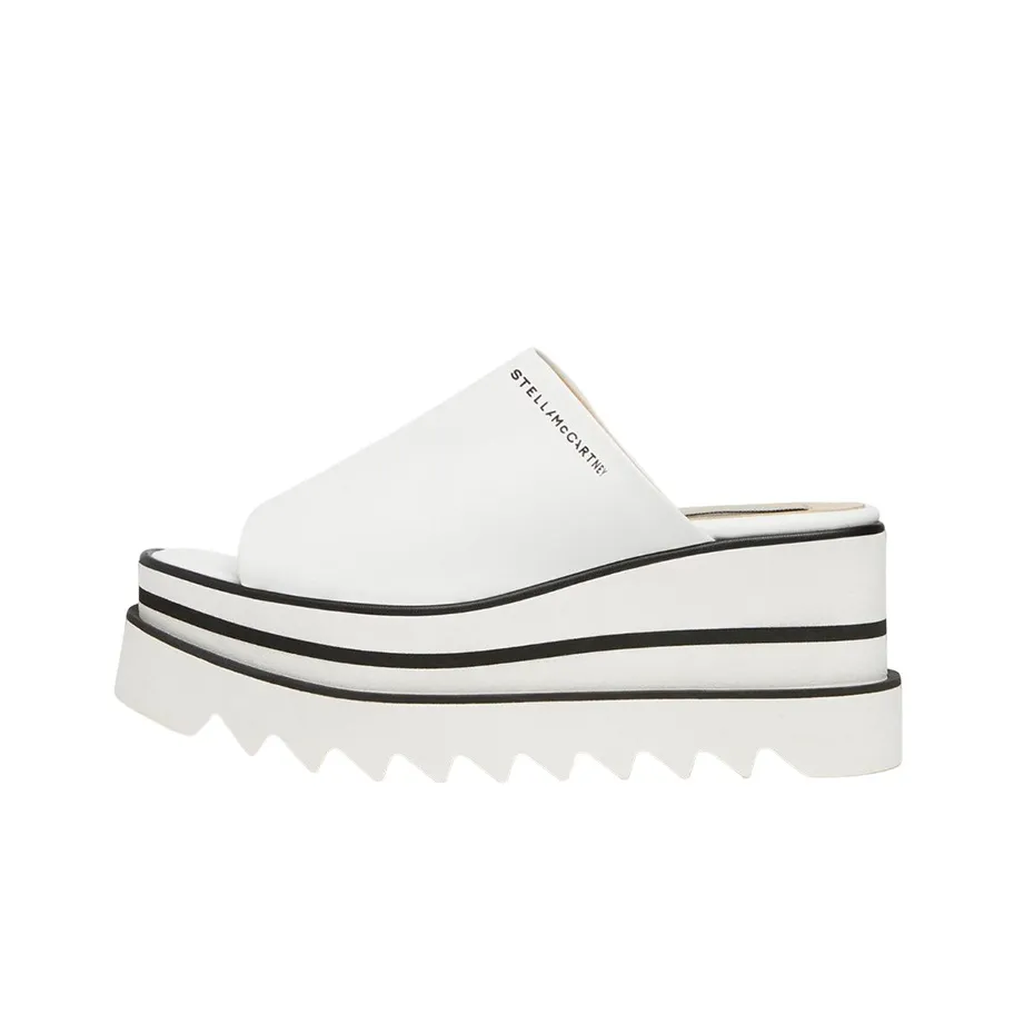 Stella McCartney Logo Printed Platform Sandals Women's